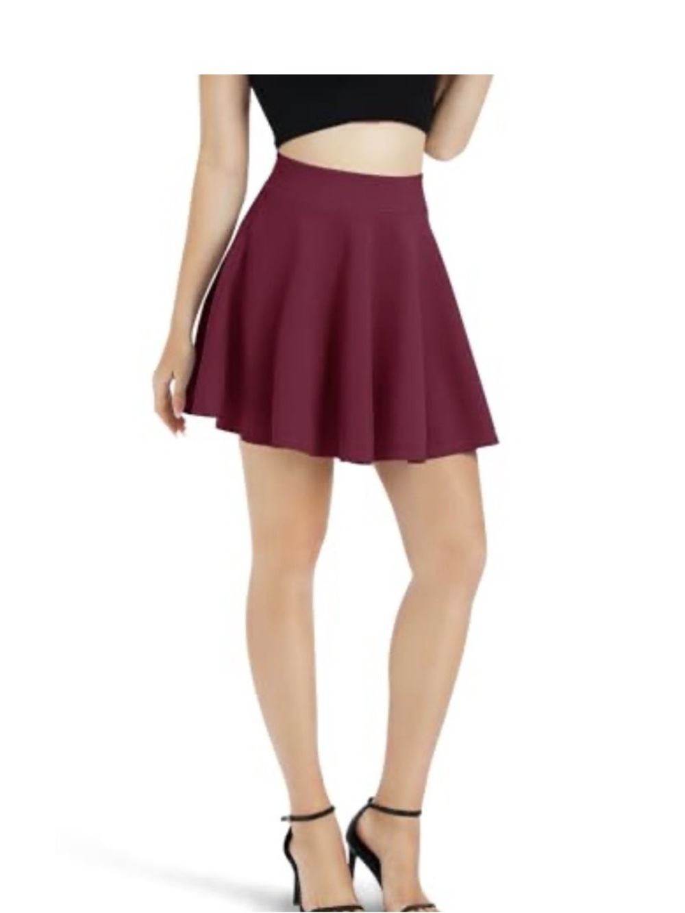 Urban Coco Fuchsia Skater Skirt Stretch A-Line Flare Size S